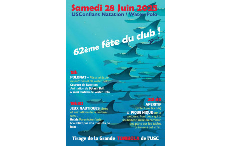Fête USC Natation/Water-polo samedi 28 juin